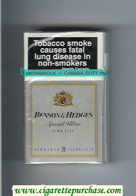 Benson and Hedges Special Ultra cigarettes